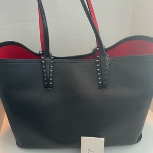 Christian Louboutin Cabata East-West Leather Tote Bag in Black. Like New!